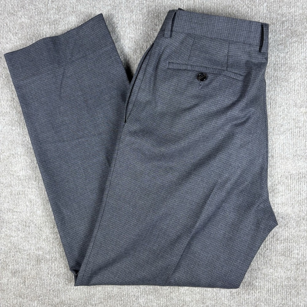 Ralph Lauren Slim Fit‎ Dress Pants Mens 34x29 Gray Stretch Flat Front Career